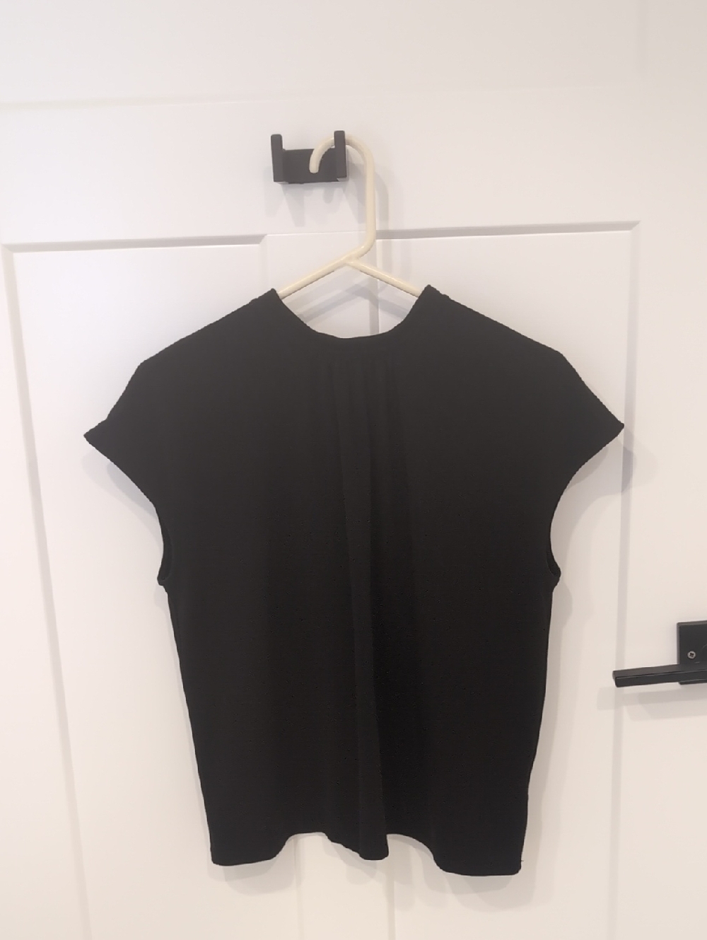 Black Cap Sleeve Top, H&M,